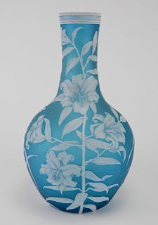 19th c. Cameo art glass vase