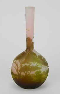 Galle cameo glass vase