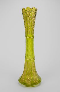 Cut glass vase