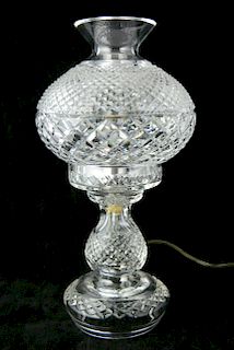 Waterford cut glass table lamp