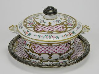 Mehun French Porcelain covered dish