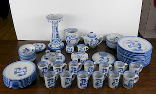 50 pc.  collection of M. A. Hadley pottery ware