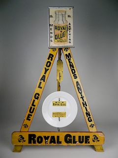 Royal Glue advertisement display stand