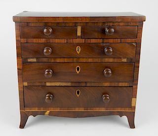 Child's transitional Hepplewhite chest of drawers