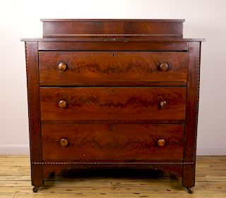 American walnut Victorian chest of drawers