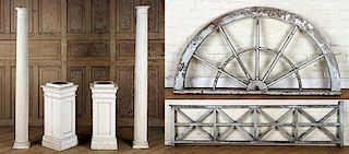 SIX PIECE LOT OF ARCHITECTURAL ELEMENTS