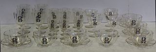 Lot Of Possibly Moser Or Murano Glasses and Bowls