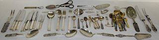 SILVER. Assorted Sterling and .830 Silver Flatware