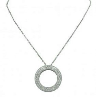 Cartier 18K White Gold Diamond LEVE Necklace