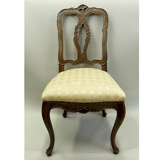 Eight Carved/Upholstered Side Chairs