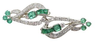 Vintage Platinum Diamond, Emerald