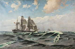 Carl Ludwig Thilson Locher, Danish frigates