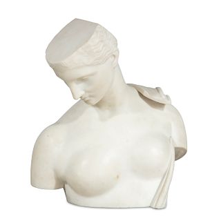 An Italian marble bust: Psyche of Capua, Bazzanti