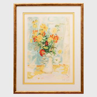 Le Pho (1907-2001): Bouquet de Fleurs