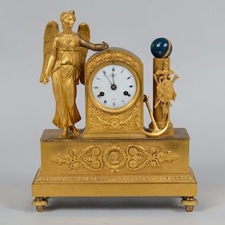 J. Cleinge Belgian Ormolu Mantel Clock