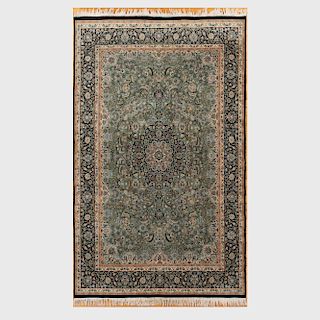 Small Persian Black Ground Carpet