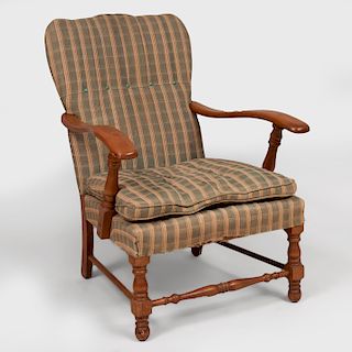 Stained Wood Armchair