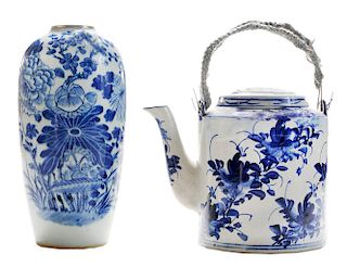Chinese Ceramic Vase and Teapot