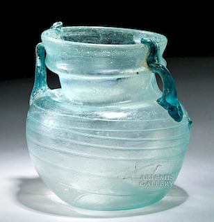 Lovely Roman Glass Jar w/ Trailing