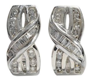 Pair Diamond Earrings
