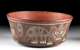 Nazca Polychrome Bowl w/ Jaguars