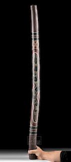 Mid-20th C. Australian Aboriginal Wooden Didgeridoo