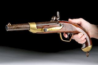 French Model 1822 Percussion Pistol, ca. 1862