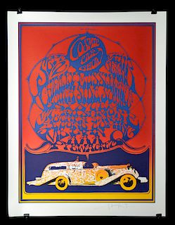 Cosmic Car Show Poster Signed by Stanley Mouse