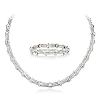 A Diamond Necklace and Bracelet Set