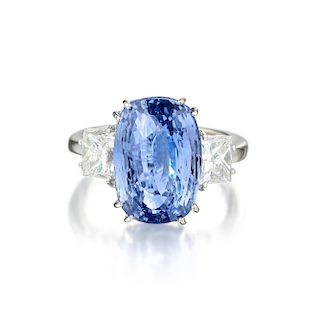 Zydo 11.84-Carat Sapphire and Diamond Ring