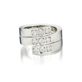 Cartier Diamond Spiral Ring