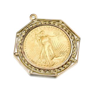 A Gold Coin Pendant