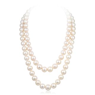 A Double Strand Large Cultured Pearl Necklace