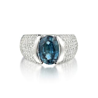 Damiani Sapphire and Diamond Ring