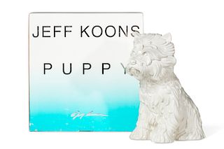 Jeff Koons, ceramic Puppy vase, 1998