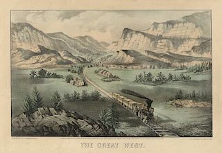 The Great West - Small Folio Currier & Ives lithograph
