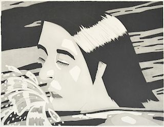 Alex Katz "The Swimmer" Etching, Signed Edition