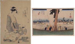Three Japanese Woodblock Prints