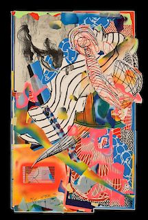 Frank Stella Lithograph/Screenprint/Collage, Signed Ed.