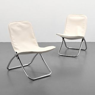 Pair of Folding Chairs, Manner of Erik Magnussen