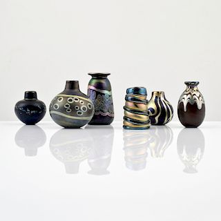 6 Mark Peiser Cabinet Vases