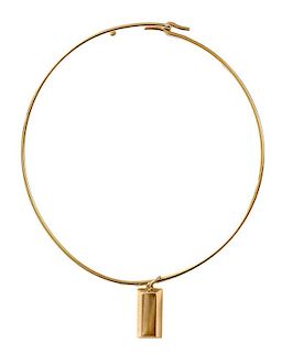 Cartier 18 Kt. Gold Pendant, Necklace