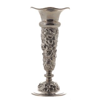 Stieff "Rose" Repousse Sterling Vase