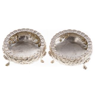 Pair Early Baltimore Sterling Salts
