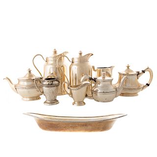 A Collection of Silver Plate Hotel Hollowware