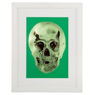Damien Hirst. Viridian Leaf Green Chocolate Skull