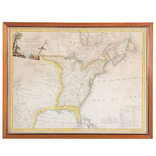 Charles Francois Delamarche.1785 Map of Etats-Unis