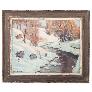 Ernest de Nagy. Winter Landscape