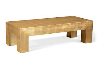 An Eccola gilt lacquered coffee table