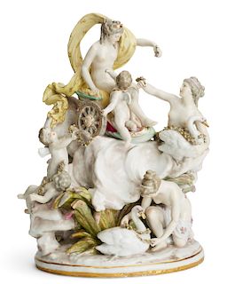 Samson porcelain figural group: Triumph of Beauty